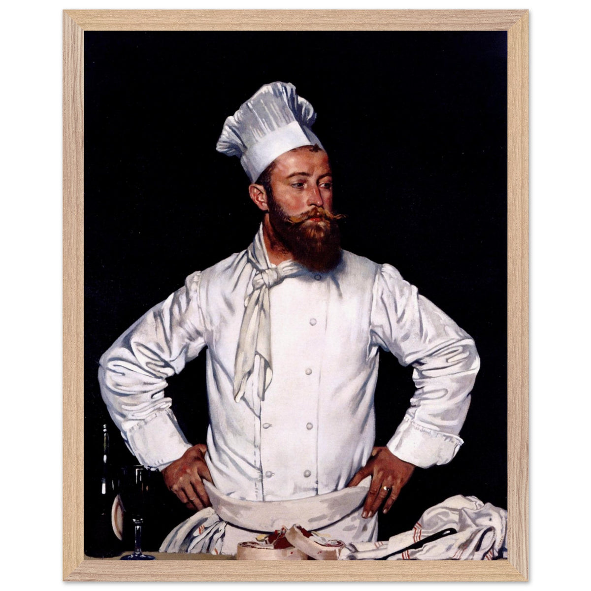 Le Chef de l'Hotel Chatham by William Orpen art print – print detail view | Buy Irish Art
