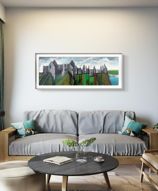 Dunluce Castle Canvas Art Print – Irish wall art print | Buy Irish Art