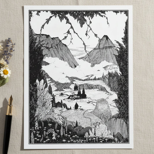 Harry Clarke Landor’s Cottage 1923 archival museum print unframed