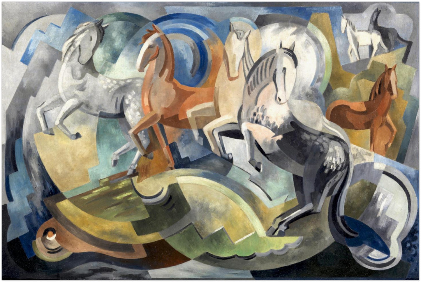 Achill Horses by Mainie Jellett – Collector’s Edition Irish Art Print