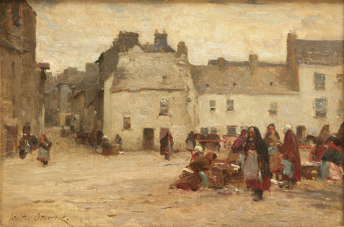 Galway Market Scene by Walter Frederick Osborne – Irish Art Print