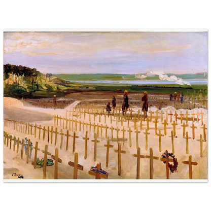 The Cemetery, Étaples (1919) by Sir John Lavery, unframed art print, 75x100 cm
