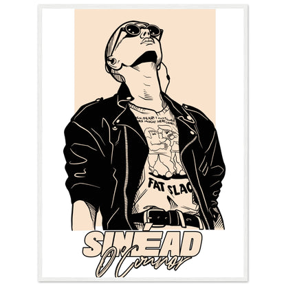 Sinead O'Connor Framed Wall Art Print – detail view | Buy Irish Art