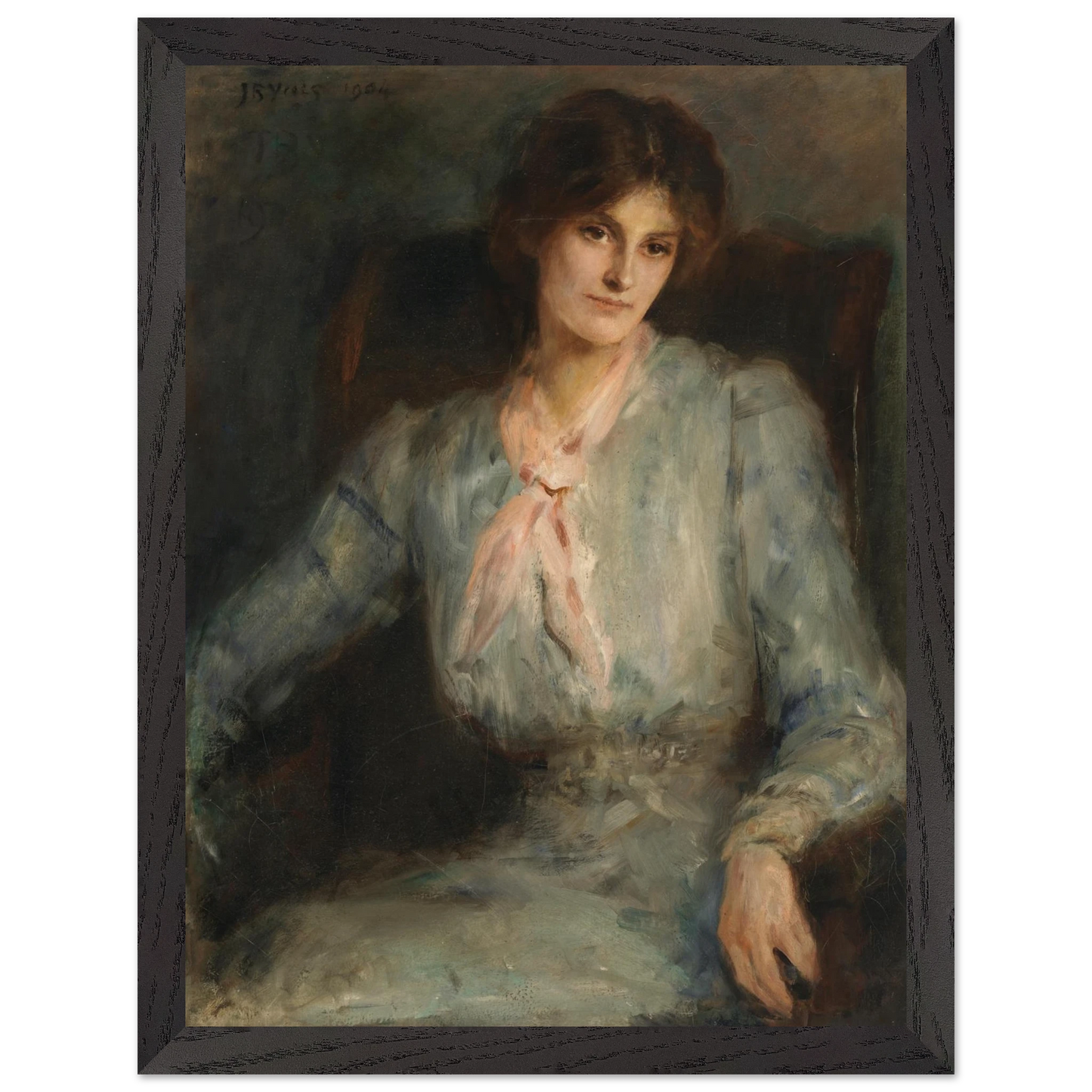 John Butler Yeats reproduction print with ready-to-hang black wood frame