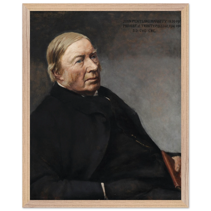 Portrait of Rev. John Pentland Mahaffy, attributed to Sarah Cecilia Harrison, art print in a wood frame, 40x50 cm