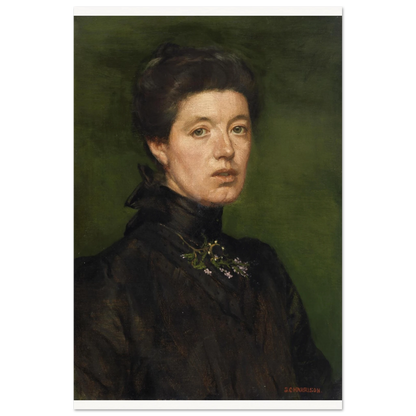 Self-portrait by Sarah Cecilia Harrison, unframed art print, 60x90 cm