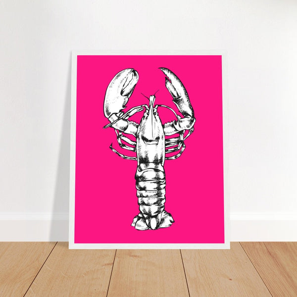 Pink Lobster Art Print