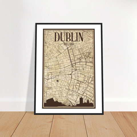 Old Map of Ireland Story Map 1936 Vintage Map Wall Map Print