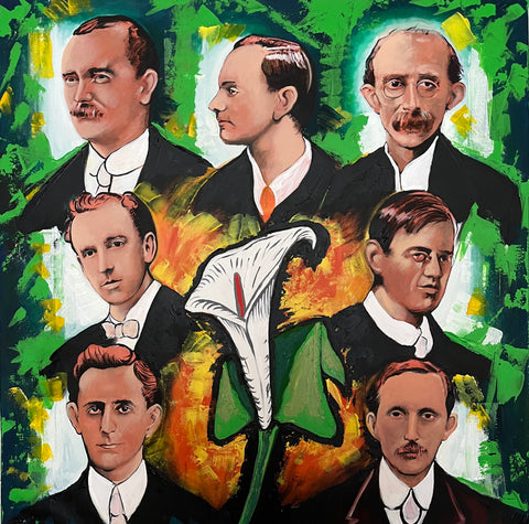 The Seven Signatories of the Irish Proclamation Painting
