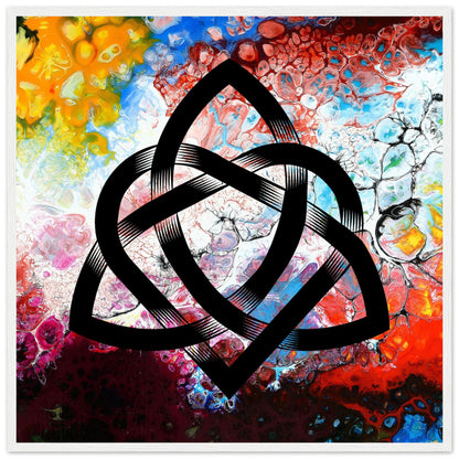 Abstract Celtic Design – Contemporary Irish Knotwork Framed Print