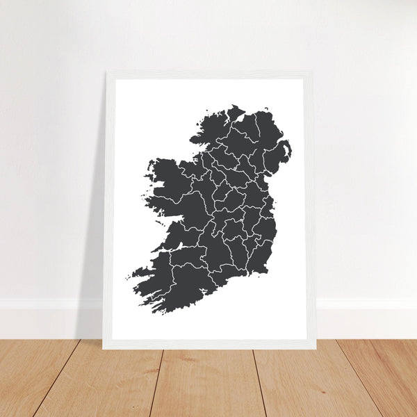 Zeitgenössischer moderner irischer Kartendruck