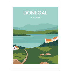 Donegal Ireland Travel Poster