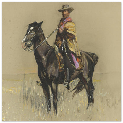 R.B. Cunninghame Graham on ‘Pampa’, By Irish Artist Sir John Lavery Art Print – view 10 | Buy Irish Art