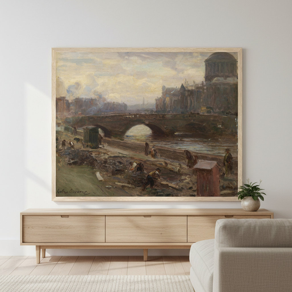 The Four Courts, Dublin by Walter Osborne Art Print 40x50 cm / 16x20″ – Irish wall art print | Buy Irish Art