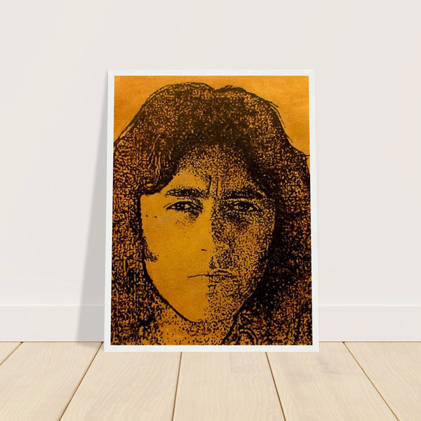 Art print titled A Million Miles Away is by Irish Artist B. Mullan, which depicts Rory Gallagher who was a celebrated Irish guitarist, singer and songwriter Rory Gallagher. Buy Irish Art Online Gallery Ireland.