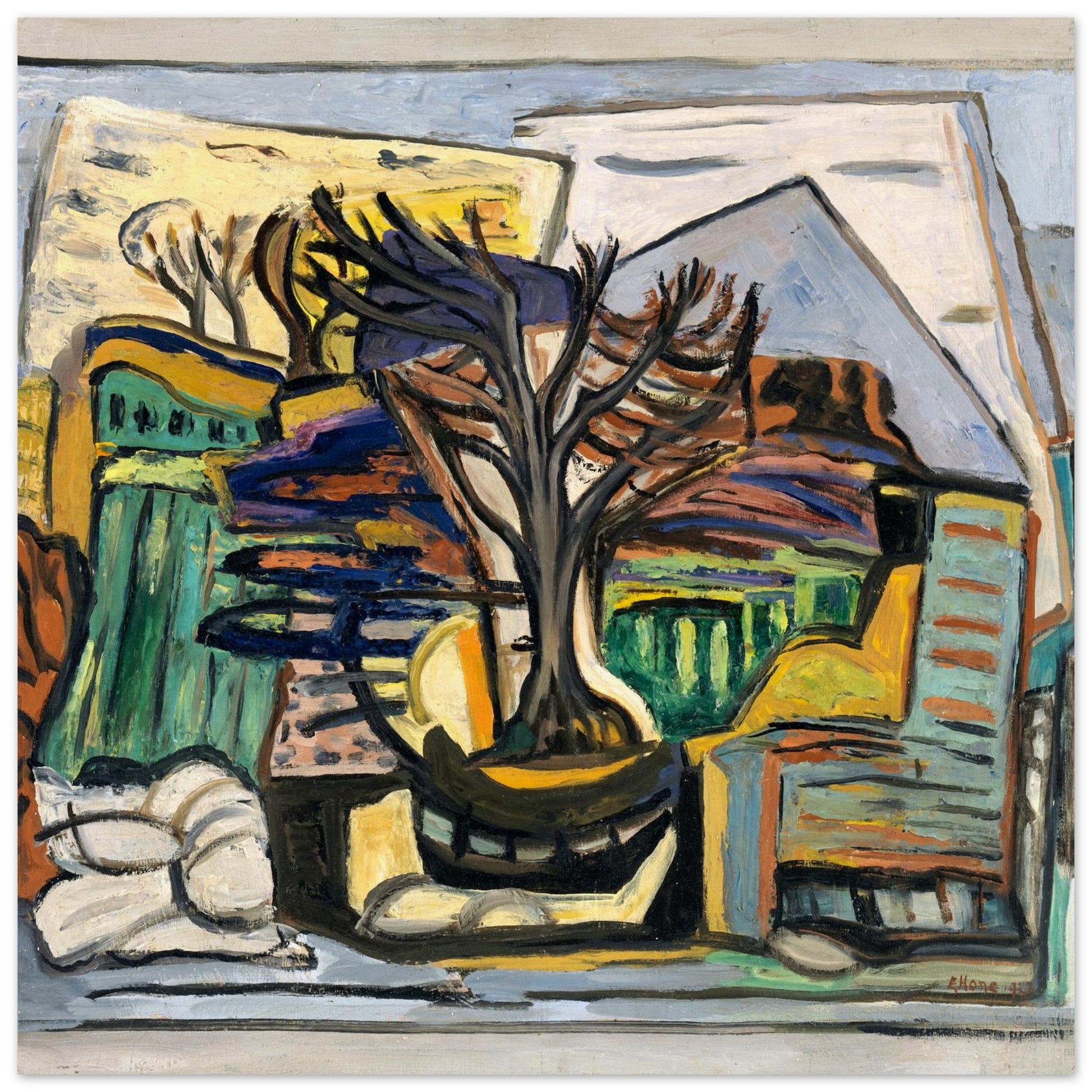 Evie Hone A Landscape with a Tree (1943) | Collector Print – view 8 | Buy Irish Art