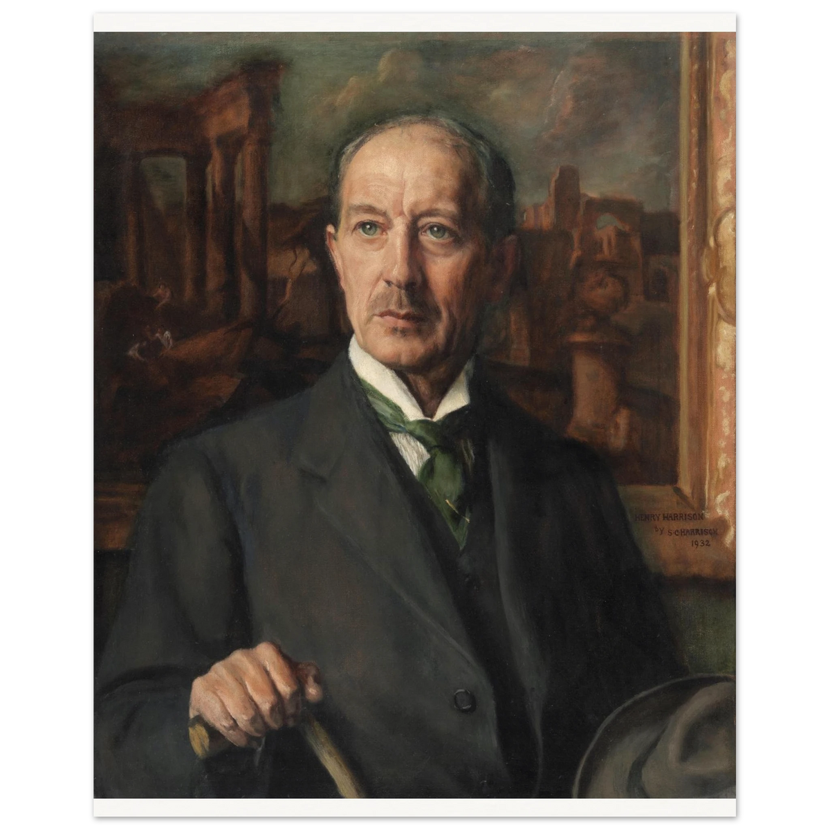 Portrait of Henry Harrison by his sister Sarah Cecilia Harrison, unframed art print, 40x50 cm