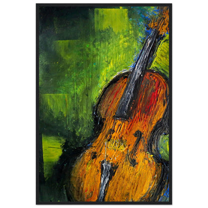 Old Irish Fiddle Art Print: Vibrant abstract design capturing the essence of traditional Irish music with a soulful fiddle. High-quality archival paper ensures longevity. Perfect for adding elegance to any space or as a unique gift for music lovers.