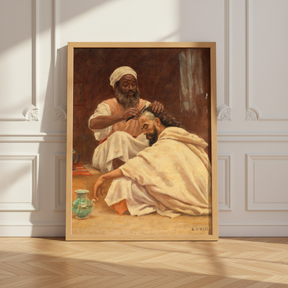 A Barber, Morocco - Aloysius O'Kelly Art Print (view 4)