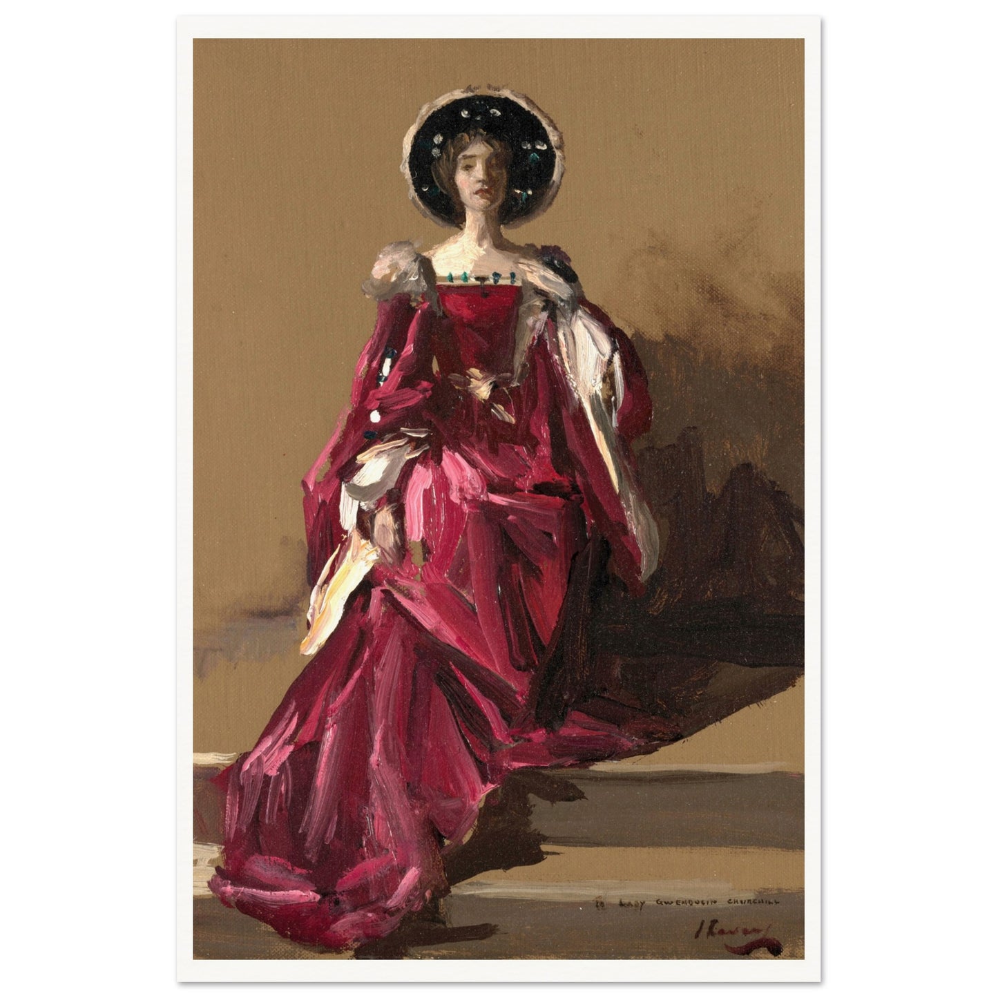 Lady Gwendeline Spencer-Churchill in The Merchant of Venice by John Lavery, 30x45cm print size