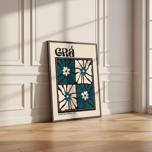 Grá (Love) – Irish Language Print | Art Print