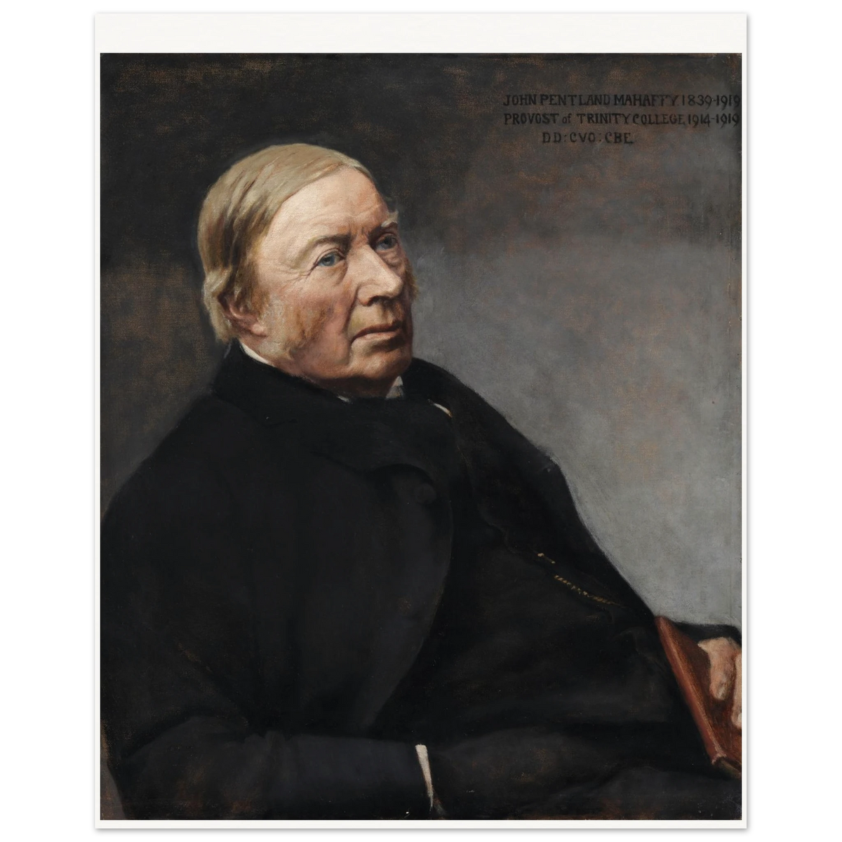 Portrait of Rev. John Pentland Mahaffy, attributed to Sarah Cecilia Harrison, unframed art print, 40x50 cm