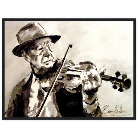 Capturing the essence of an Old Irish Traditional Fiddle Player, it embodies the soulful melodies of the past. A must-have for music enthusiasts and a timeless tribute to the rich cultural heritage of Ireland. Artwork&nbsp;by Irish artist B. Mullan.