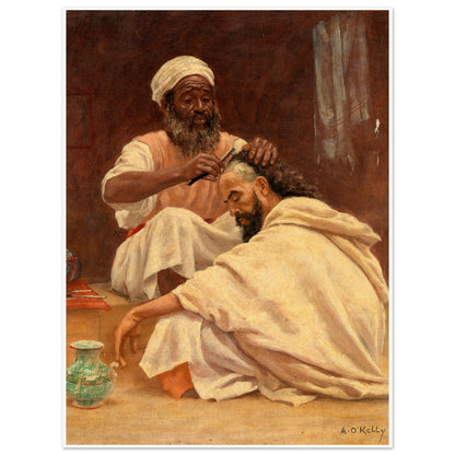 A Barber, Morocco - Aloysius O'Kelly Art Print (view 12)