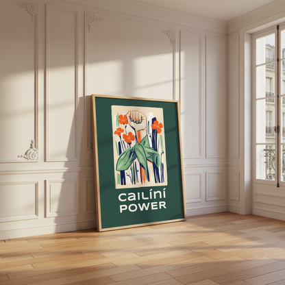 Cailíní Power – Irish Girl Power Art Print | Feminist Wall Art