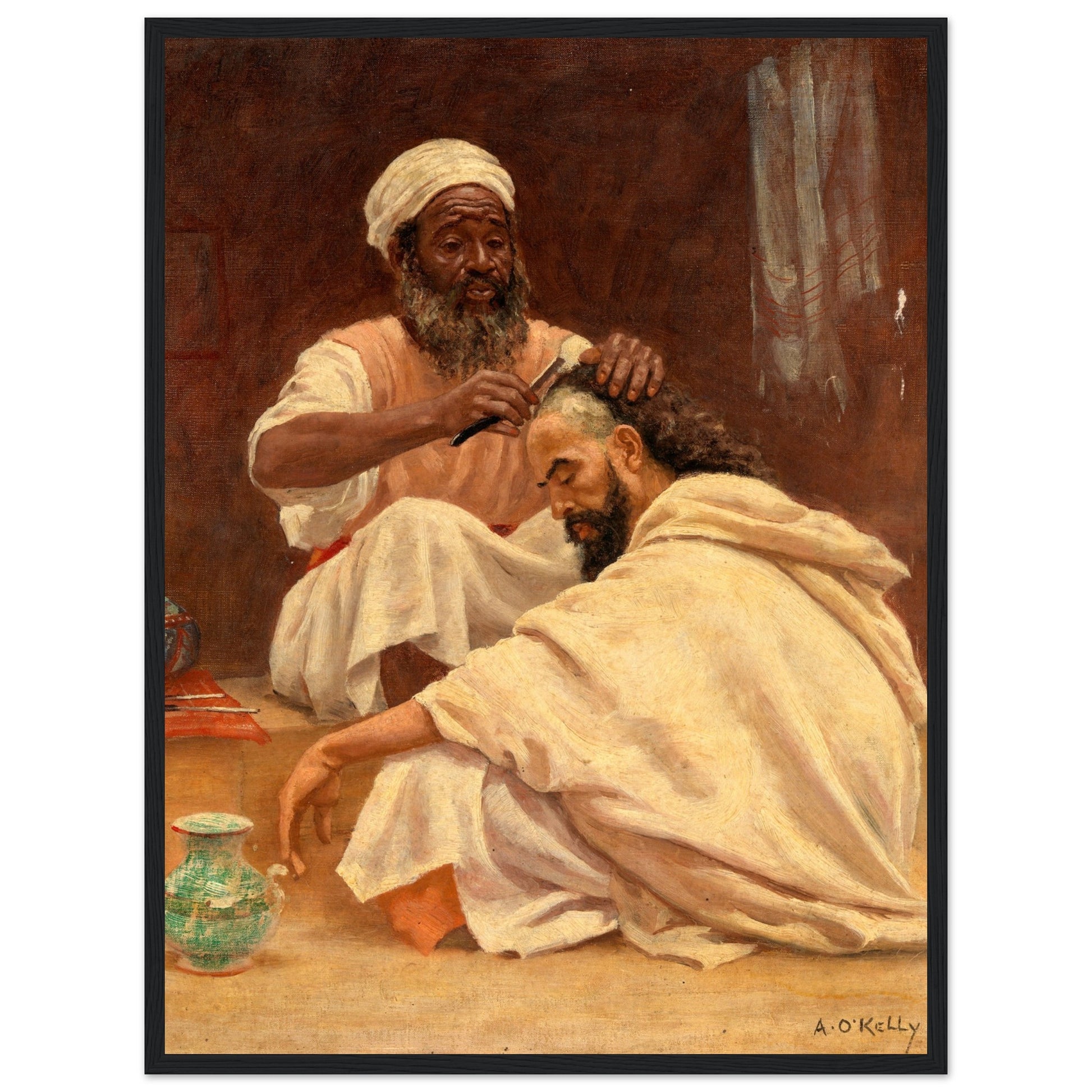 A Barber, Morocco - Aloysius O'Kelly Art Print (view 19)