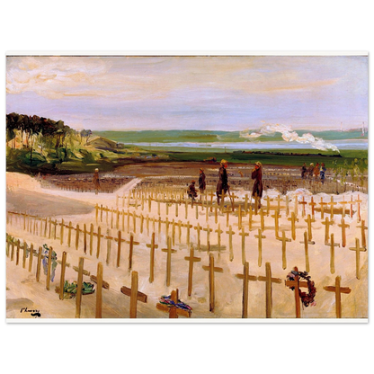 The Cemetery, Étaples (1919) by Sir John Lavery, unframed art print, 45x60 cm