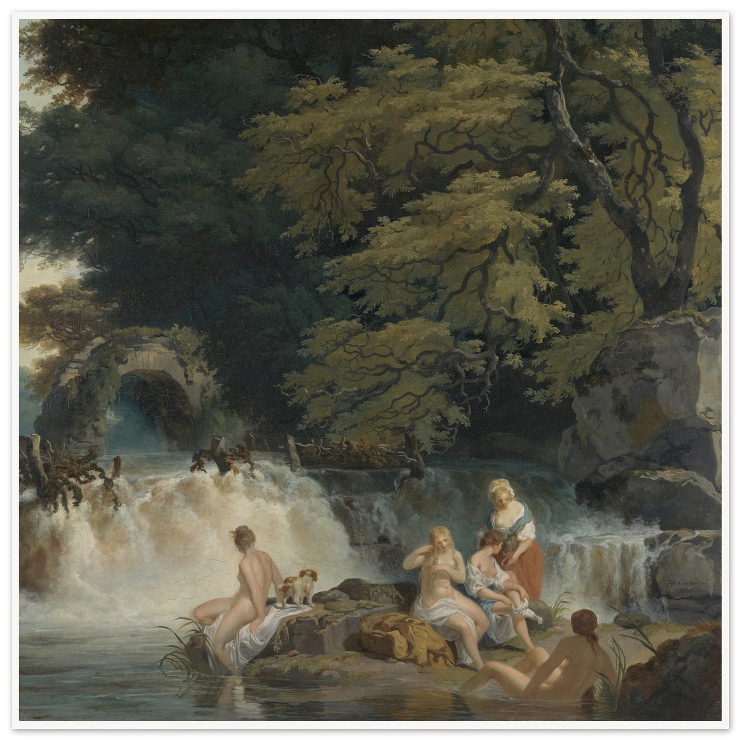 Nymphs Bathing – Salmon Leap at Leixlip (1783) (view 8)