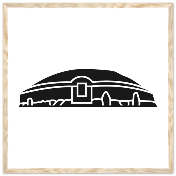 Moderner minimalistischer Newgrange-Illustrationsdruck