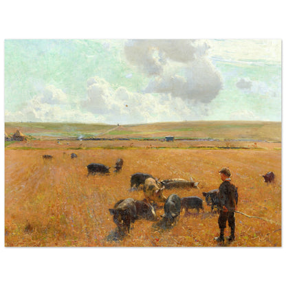 Joe the Swineherd art print – museum quality paper poster mockup