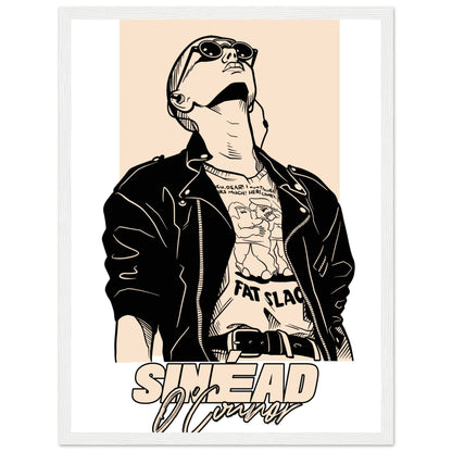 Sinead O'Connor Framed Wall Art Print – framed print close-up | Buy Irish Art