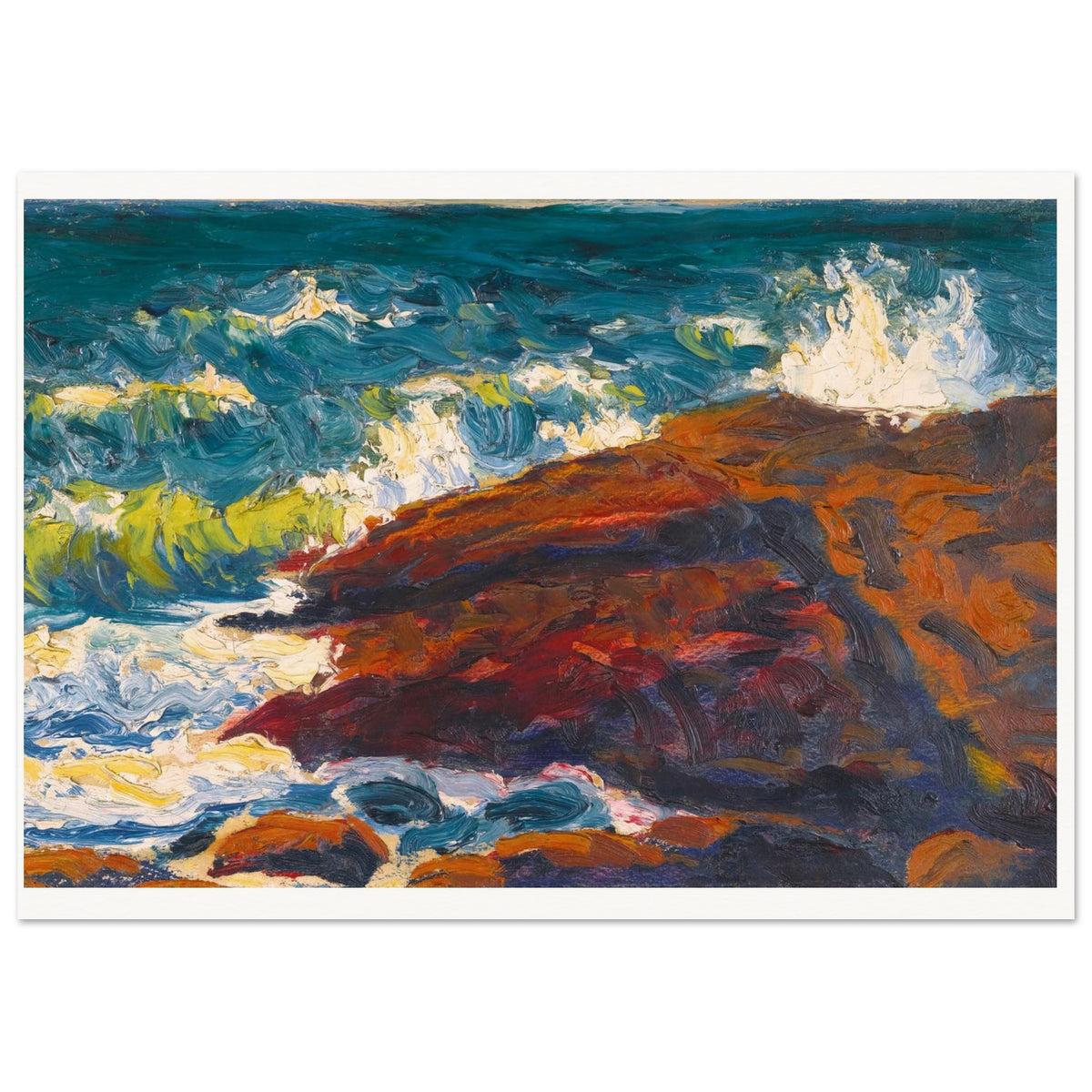 Seascape by Irish Artist Roderic O'Conor Art Print (view 6)