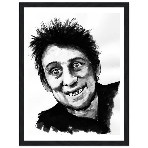 Experience Shane MacGowan's essence through framed art prints celebrating the musical legend's iconic presence and raw emotion. Explore vivid tributes capturing his spirit and legacy.