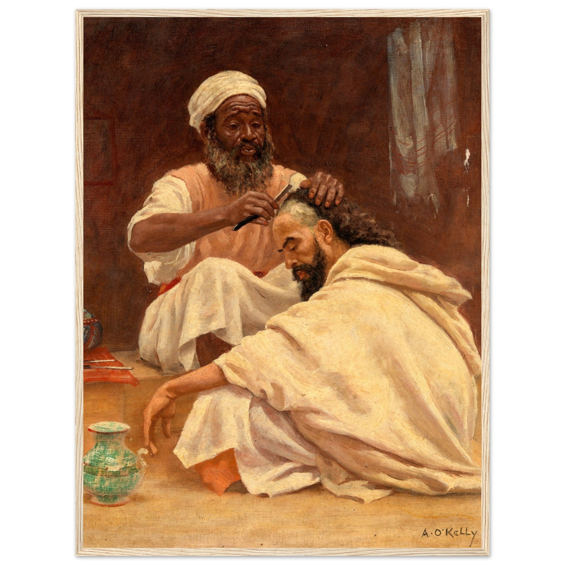 A Barber, Morocco - Aloysius O'Kelly Art Print (view 8)