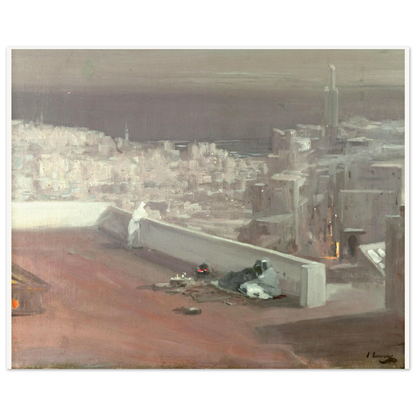 Night, Tangier by Sir John Lavery, unframed art print, 40x50 cm