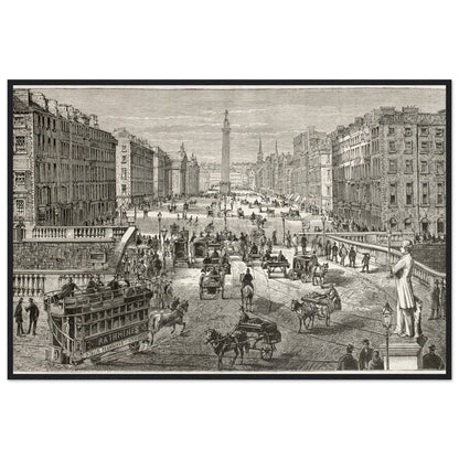 Dublin Old View - 1882 Vintage Illustration by Sellier Framed Wall Print Home Decor – view 6 | Buy Irish Art