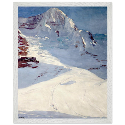 Switzerland in Winter (The Monk) by Sir John Lavery — framed wall art, black frame option
