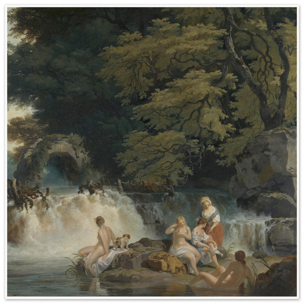 Nymphs Bathing – Salmon Leap at Leixlip (1783) (view 10)