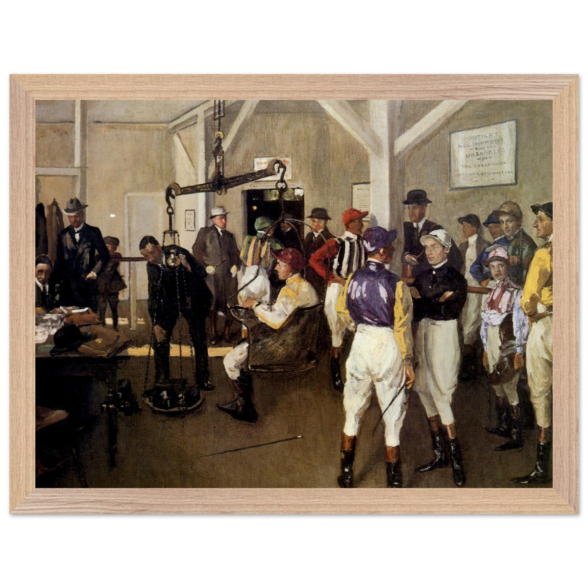 The Weighing Room, Hurst Park (1924) – Sir John Lavery (view 8)