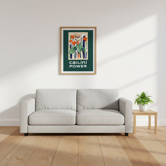 Cailíní Power – Irish Girl Power Art Print | Feminist Wall Art