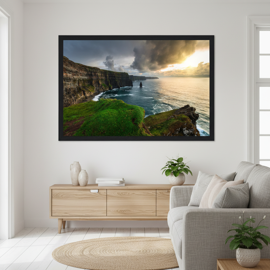 Cliffs of Moher Framed Print – Irish Wall Art