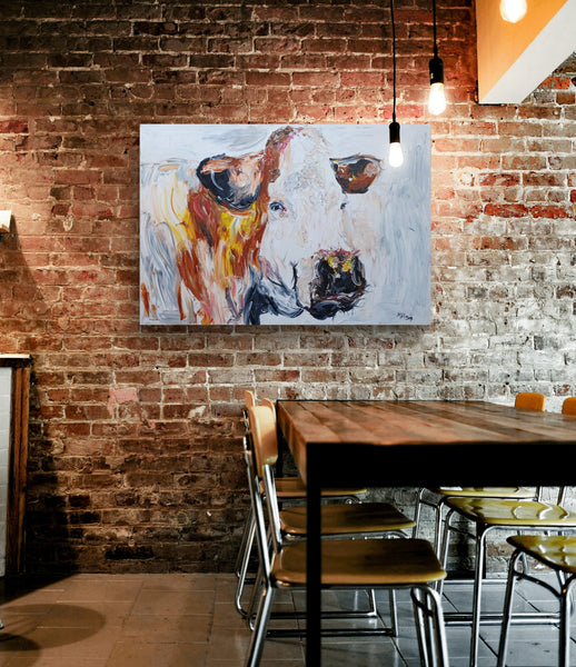Bella die Kuh-Gemälde von Maire Claire Allsopp 