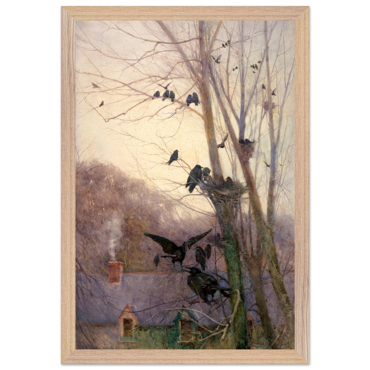 Shades of Evening by Irish Artist Mildred Anne Butler Art Print 30x45 cm / 12x18″ / Framed Art Print / Wood frame