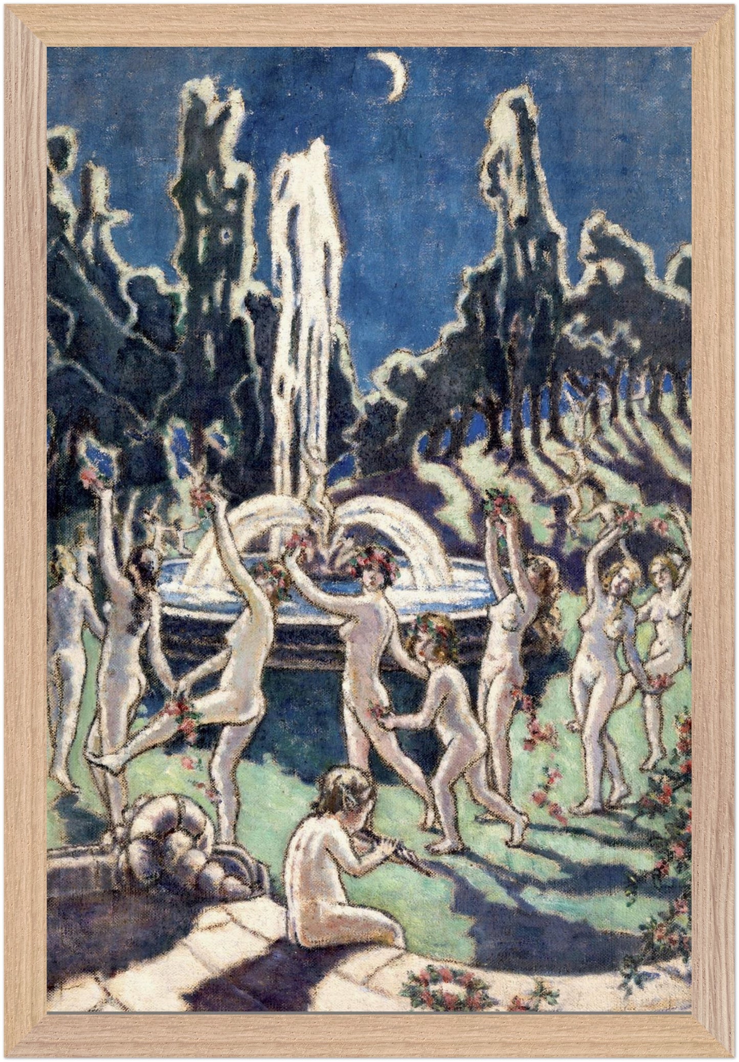Nudes Dancing Round a Fountain – Mainie Jellett Irish Art Print