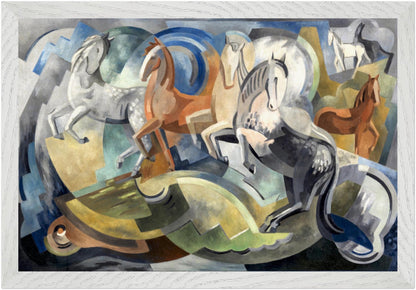 Achill Horses by Mainie Jellett – Collector’s Edition Irish Art Print