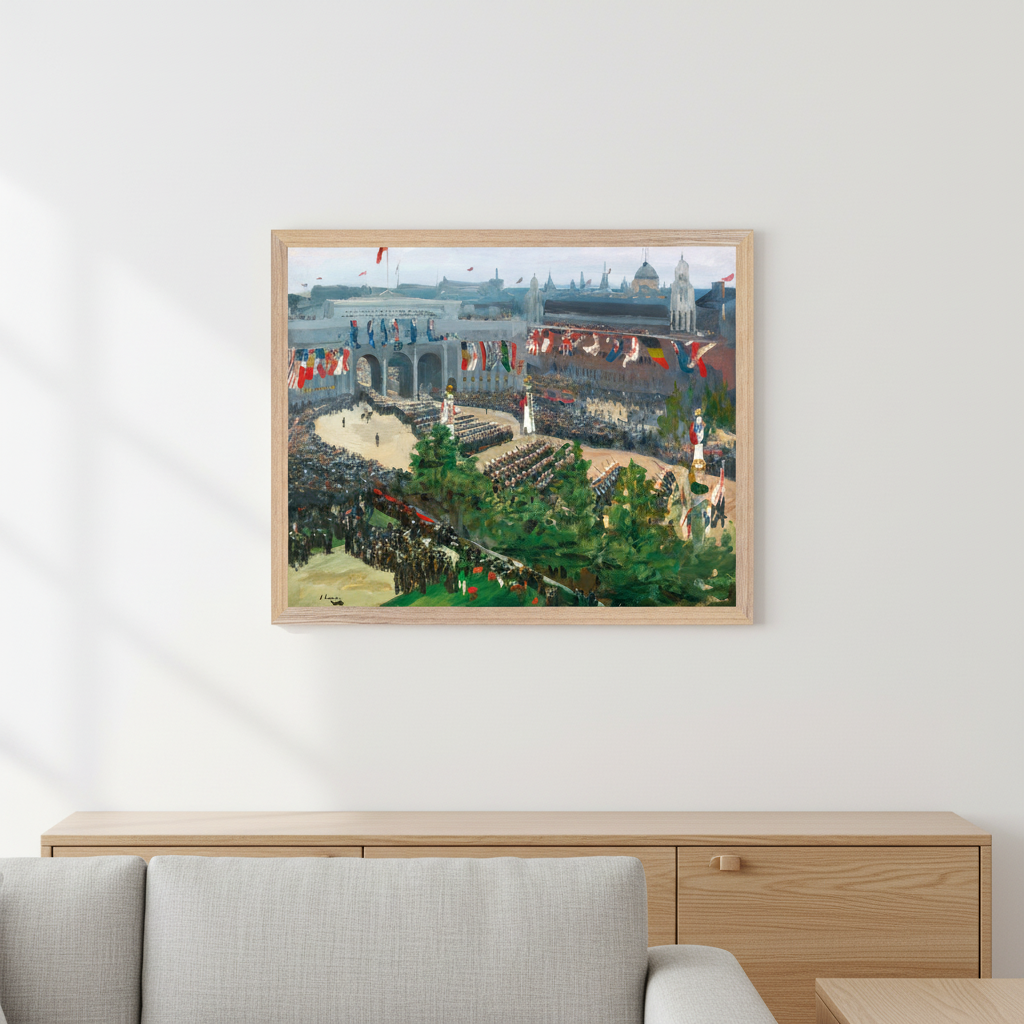 Arche de l'Amirauté, Parade de la Victoire, 19 juillet 1919, par l'artiste irlandais John Lavery, impression d'art